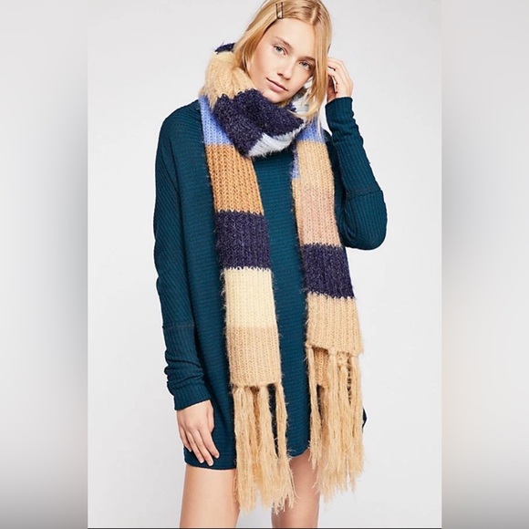 We The Free Sweaters - Free People We The Free Kitty Thermal Mock Cowl Neck Oversized Tunic Sweater